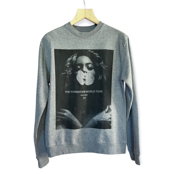 Beyonce Tops - Beyonce 2016 The Formation World Tour Crewneck Fleece Lined Sweatshirt, Small